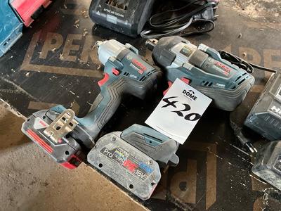 Übersichtsbild von Bosch GDS 18v battery impact wrench (2x)